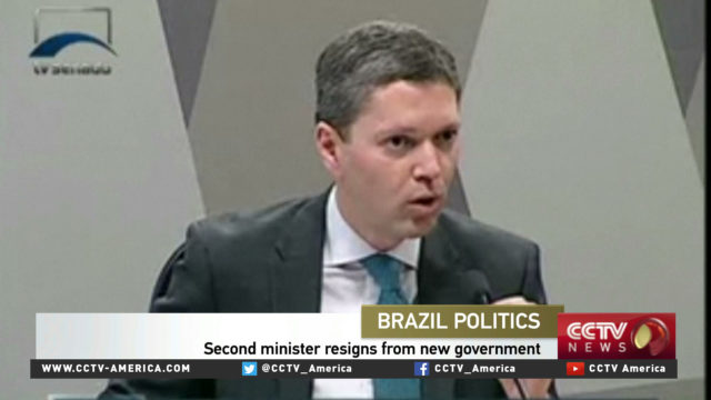 Second minister resigns from new Brazil's government