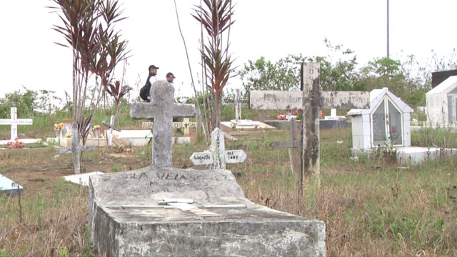 A Macarena, Colombia grave site in February, 2016.