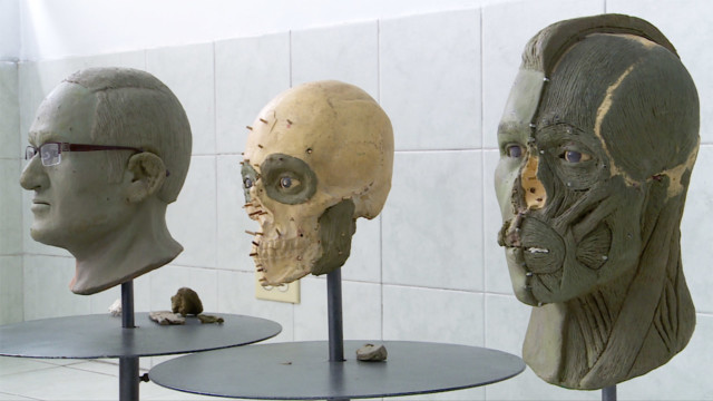 Clay facial reconstructions