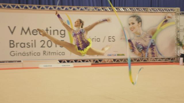An Olympian whose sport incorporates dance into gymnastics