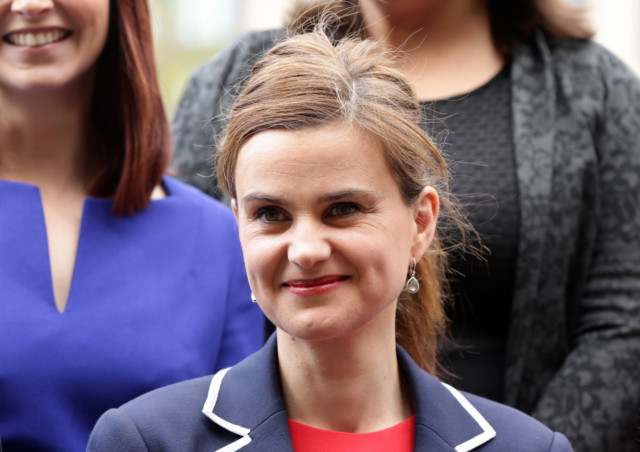Jo Cox poses for a photograph