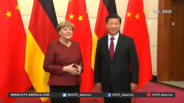 German Chancellor Merkel's trip to China focused on trade & steel
