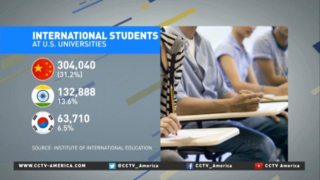 More Chinese students attend universities overseas
