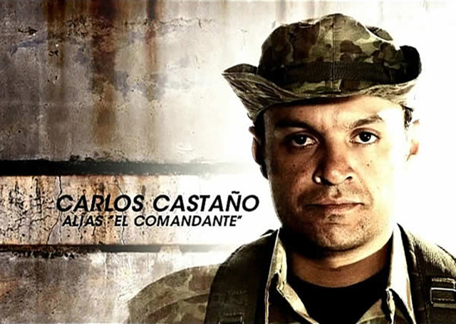 Julian Roman poses for Los Tres Caines, a Guerrilla groups soup opera.