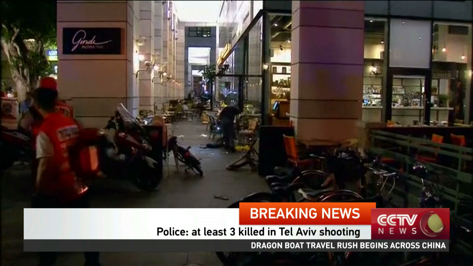 Three dead in Tel Aviv shooting