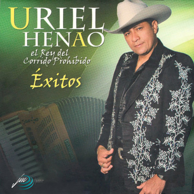 Uriel Henao, known as the king of the corridos in Colombia, posing for his album.