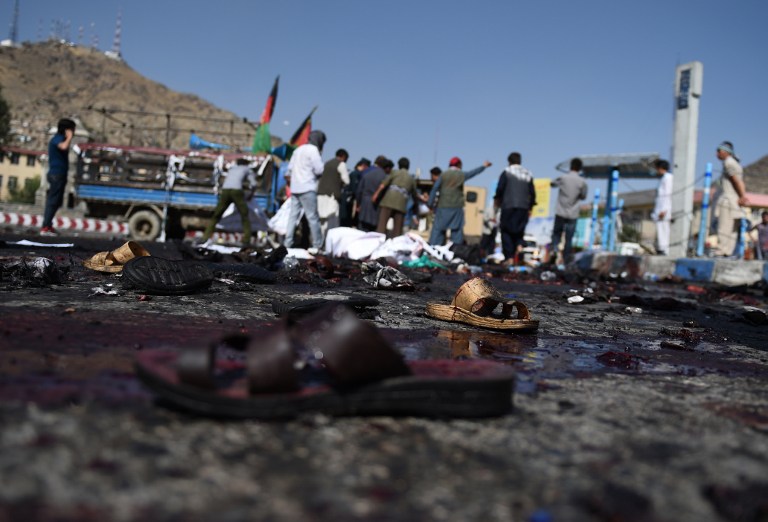 Deadly blast strikes demonstration in Kabul