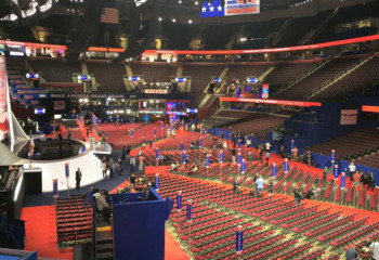 Floor of the RNC in Cleveland