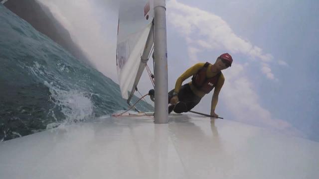 A Venezuelan sportsman sets sail for the Olympics