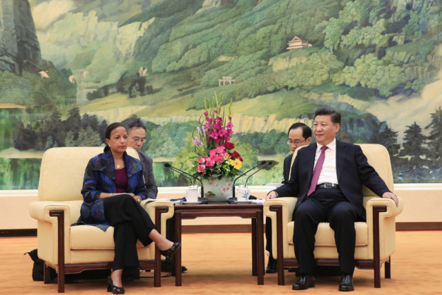 Xi Jinping and Susan Rice