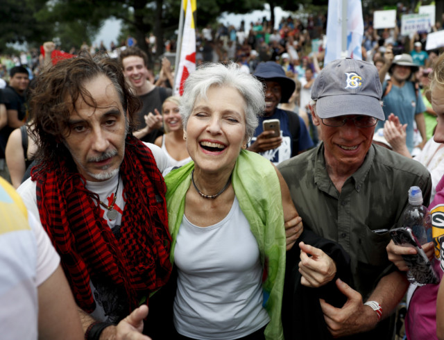 Dr. Jill Stein and supporters