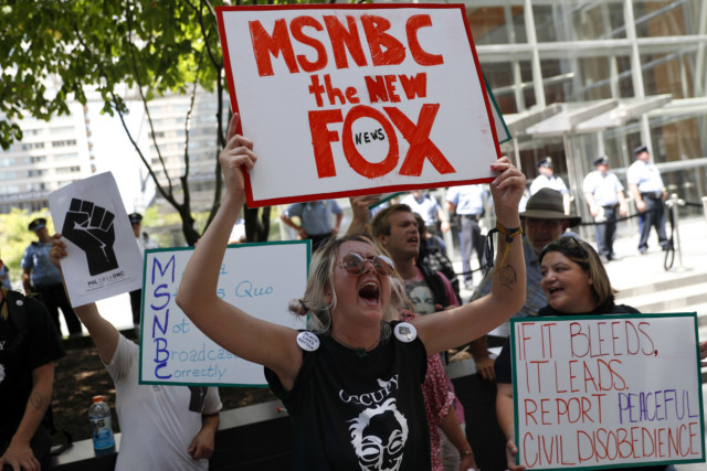 MSNBC Protesters