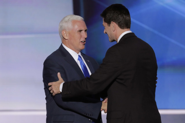 Mike Pence and Paul Ryan