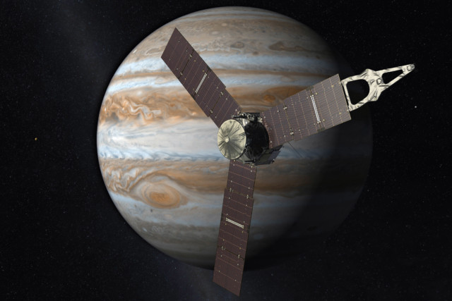 Jupiter spacecraft approaching