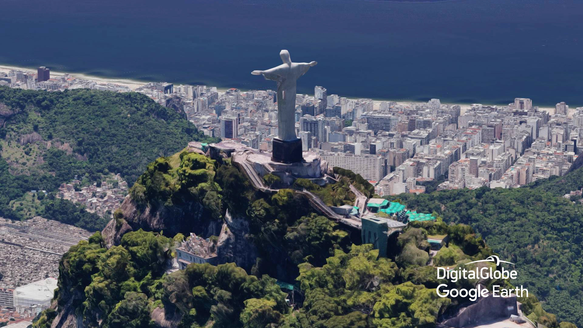 Google Earth aerial views of Olympic venues in Rio