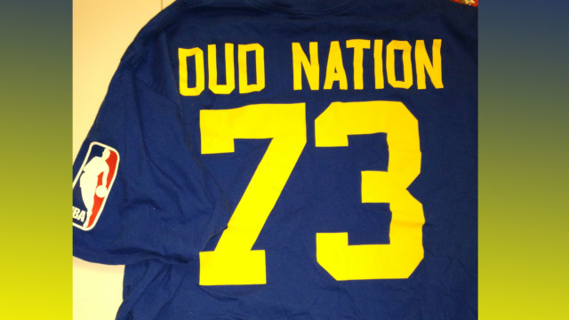 Golden State Warriors Dud Nation 73 shirt
