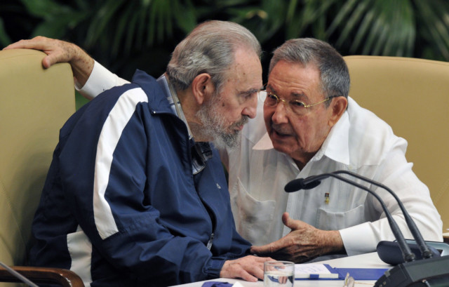 Fidel and Raul Castro