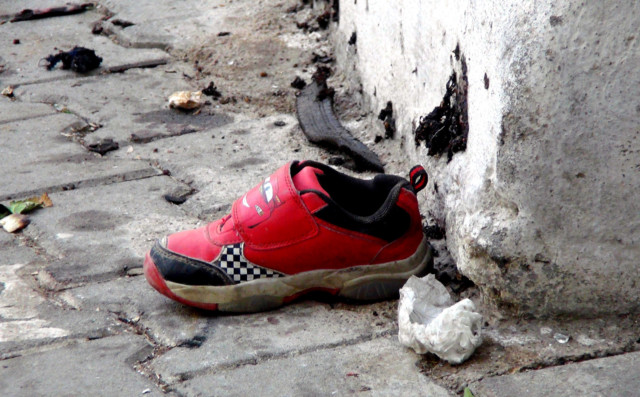 a child's shoe