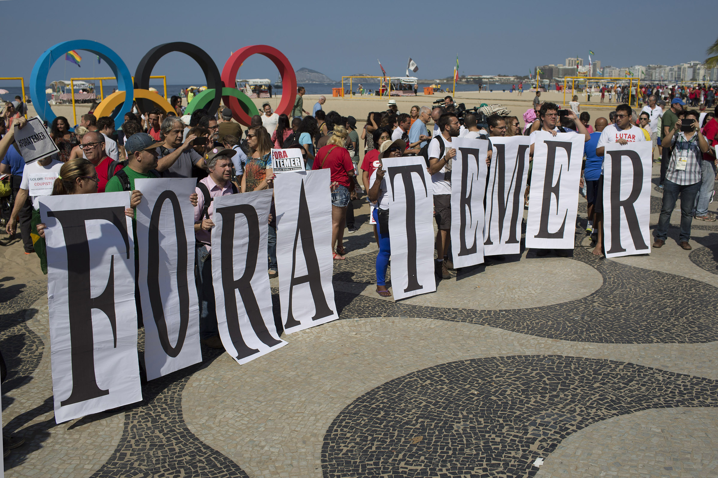 Judge rules #FORATEMER protests allowed at Olympics