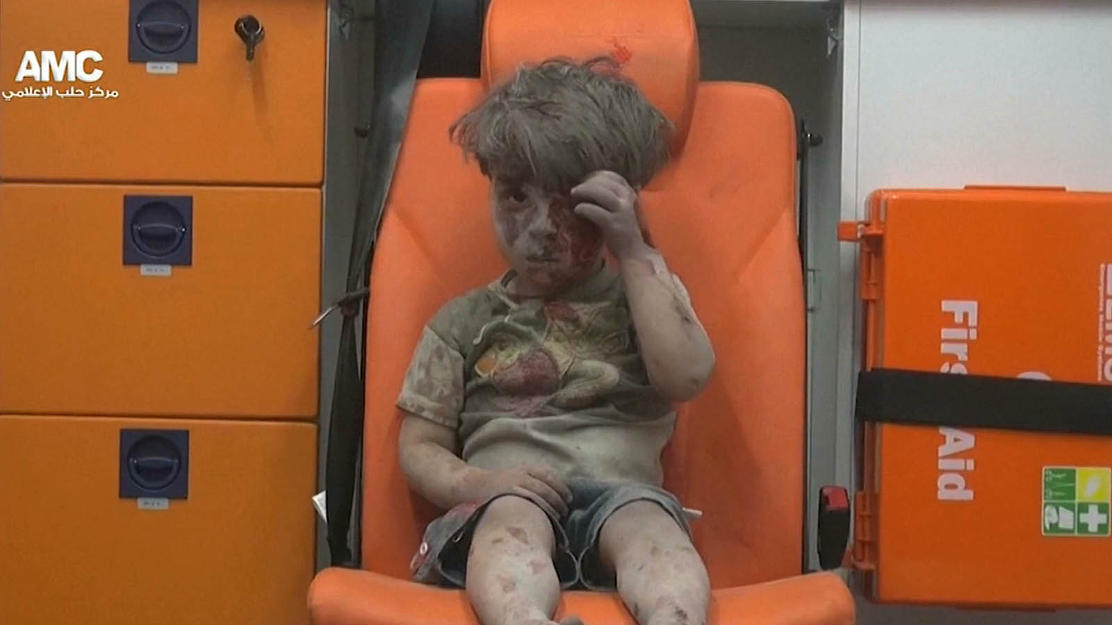 Video of Aleppo boy post airstrike provokes humanitarian actions
