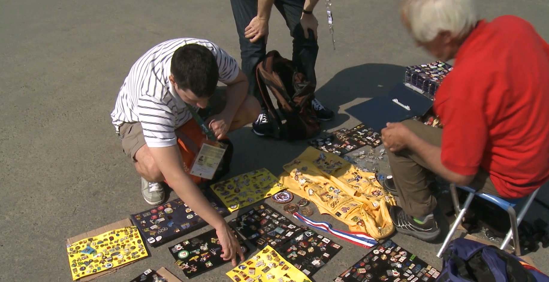 Pinheads at the Olympic Winter Games: Pin Trading is Huge