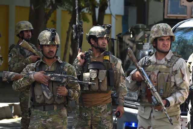 Afghan security personnel