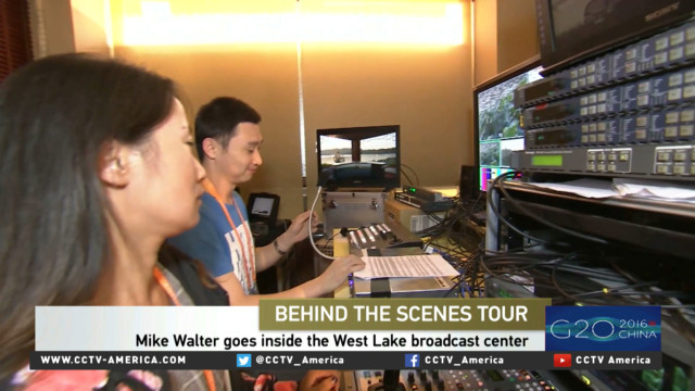Tour of CCTV News broadcast center in Hangzhou