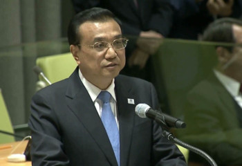 Premier Li addresses UN summit on refugee, migrant crisis