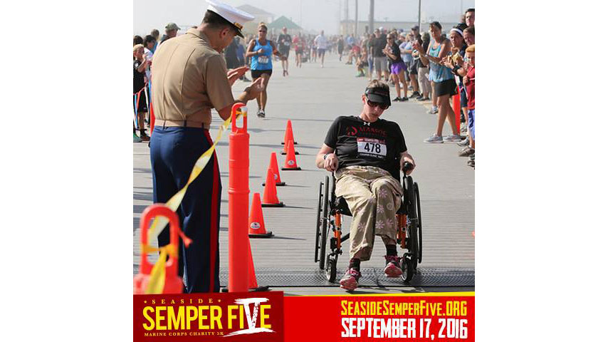 Photo from the Seaside Semper Five 5K Charity Run Facebook page. 