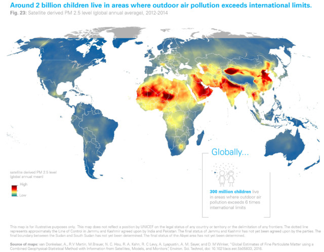 MAP of excessive toxic air