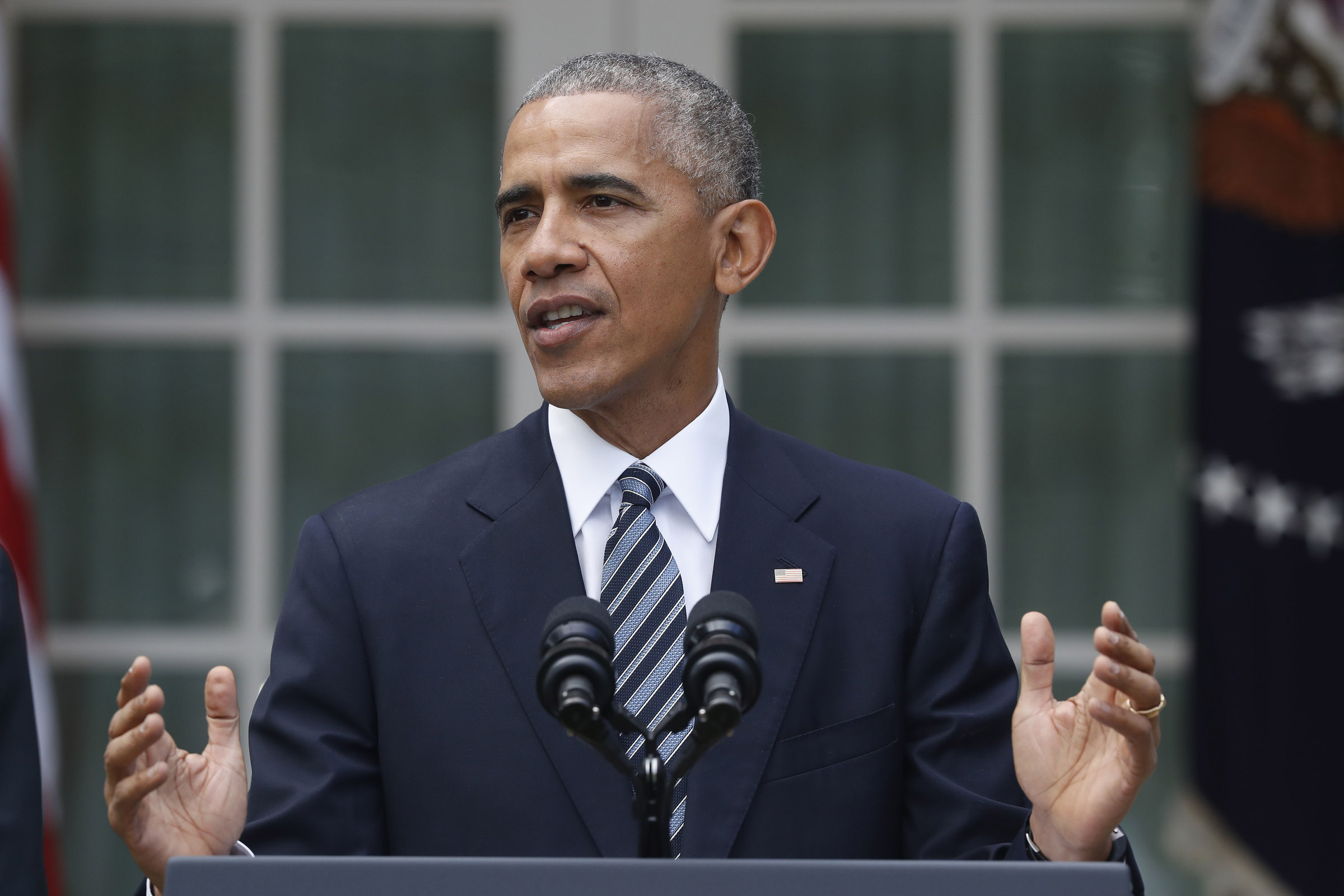 US President Obama addresses nation; promises “smooth transition of power”