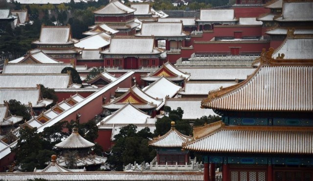 Snow on The Forbidden City