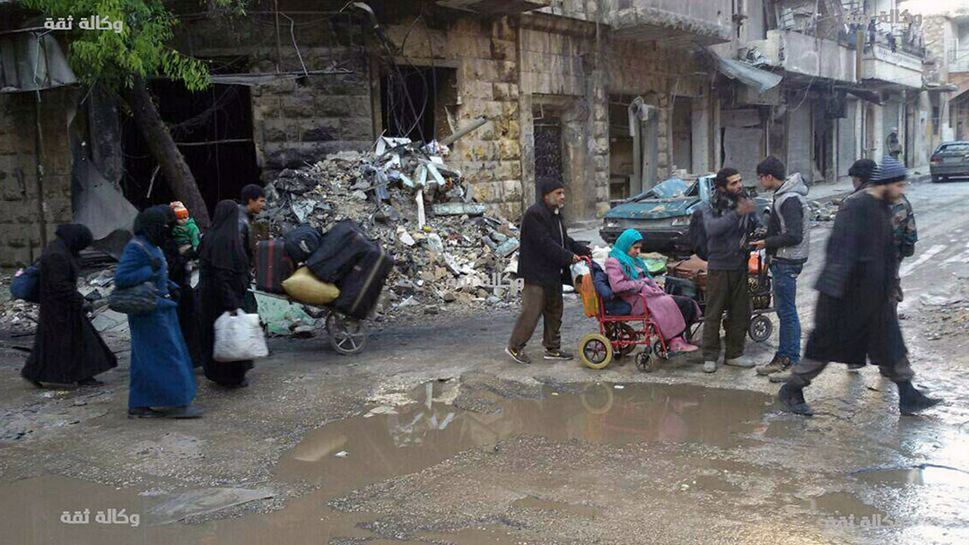 Evacuations from Aleppo begin as part of cease-fire deal