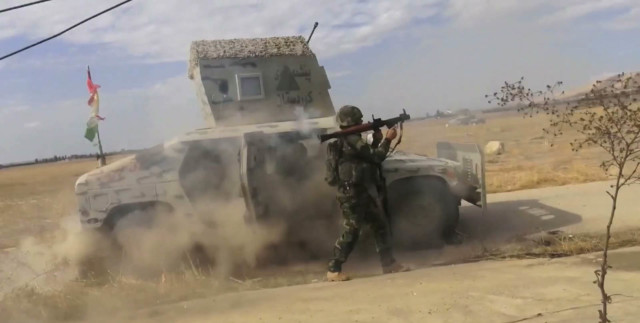 Kurdish Peshmerga forces use media against ISIL