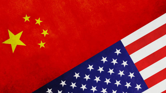 flags of China and the USA