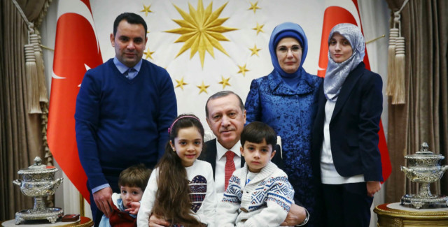 Young Aleppo girl meets Turkish President after evacuation