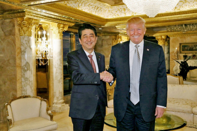 Shinzo Abe, Donald Trump