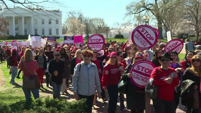 Women unite to send a message around the world and in DC