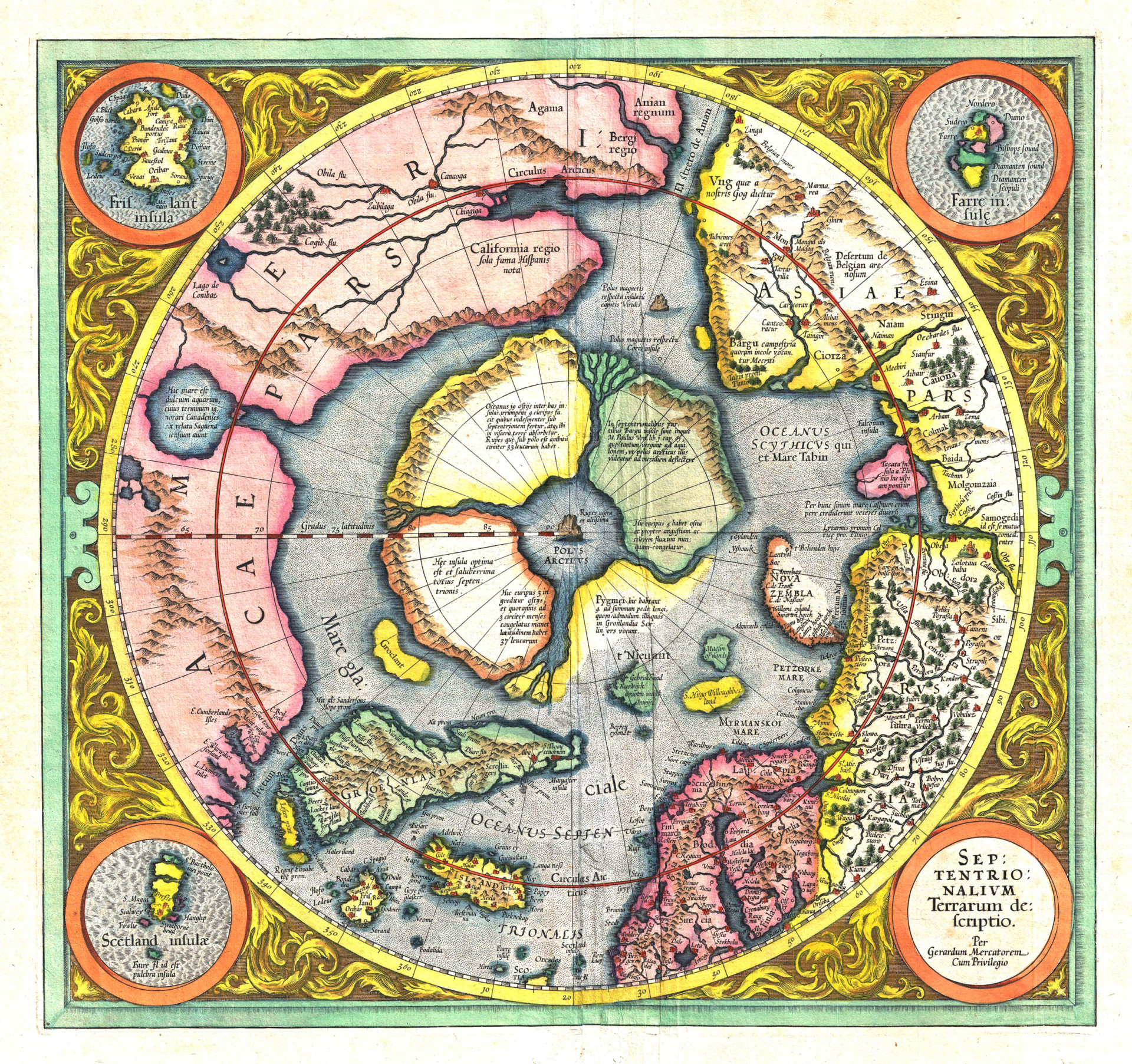 Mercator Map of the Arctic