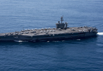 The aircraft carrier USS Carl Vinson
