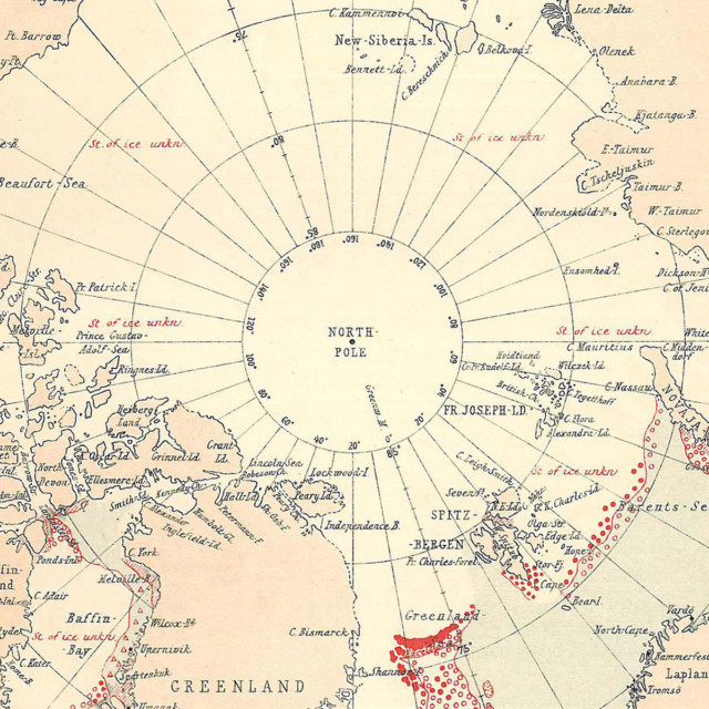 1905 Arctic sea ice map