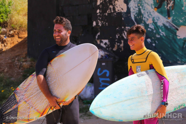 Lebanon. Syrian surfer finds refuge in the waves