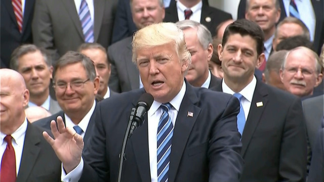 President Trump remarks on healthcare vote in the House