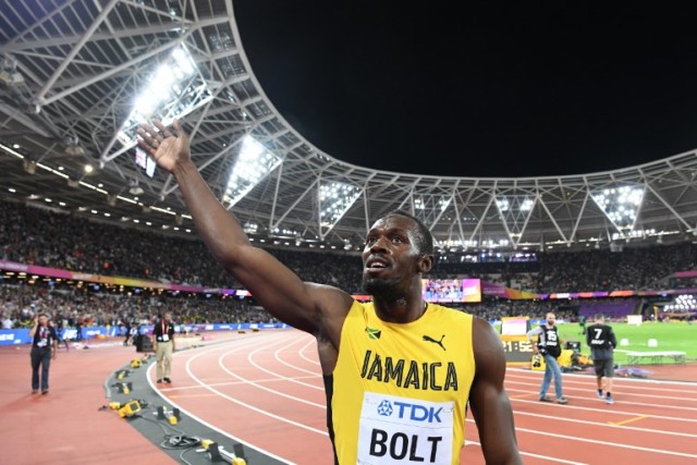 Usain Bolt ATHLETICS-WORLD-2017