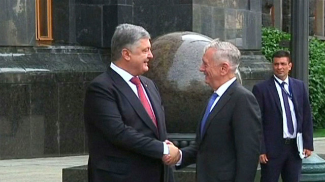 Defense Secretary Mattis vows US support for Ukraine against Russia