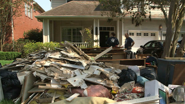 Families begin to rebuild a week after Hurricane Harvey