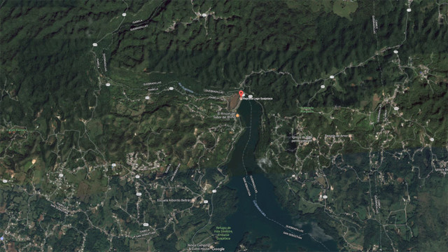 Represa-Lago-Guajataca Dam---Google-Maps