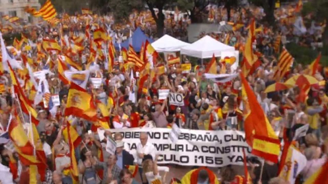 Spain celebrates National Day amid tensions from Catalan independence campaign