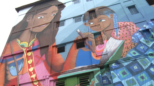Mural on Rio De Janeiro school called largest graffiti art by a woman