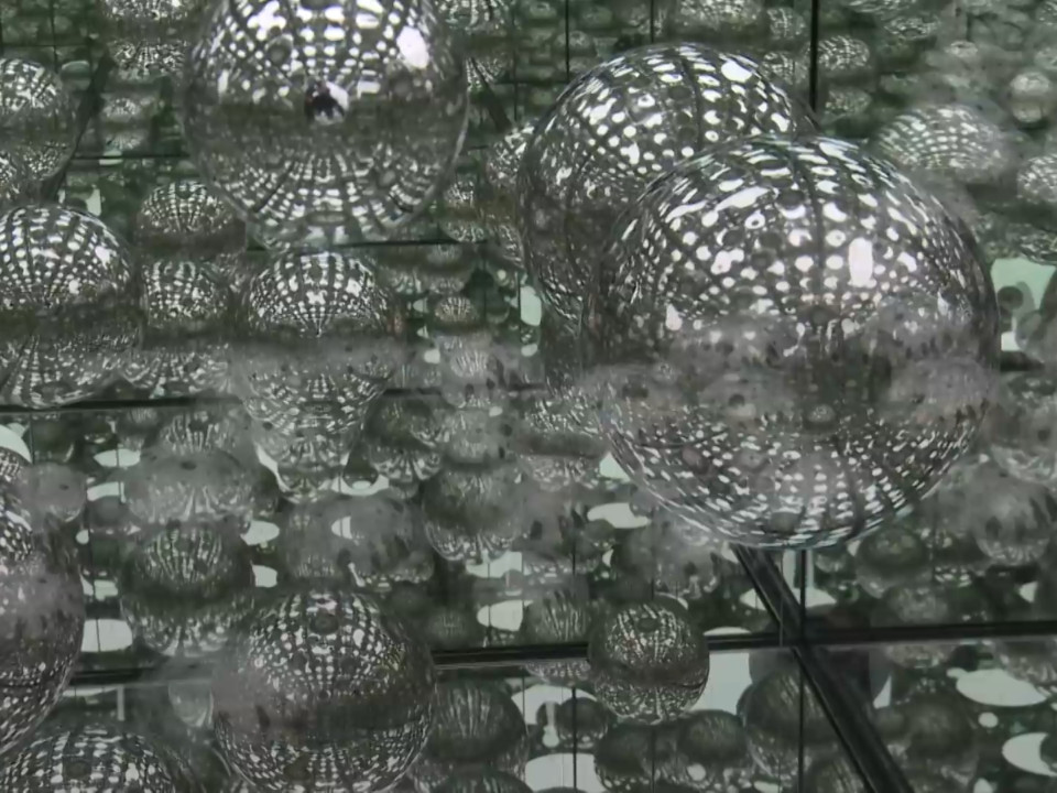 Artist Yayoi Kusama's mirror rooms explore infinity